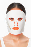 LUMÉ, mascarilla LED encendida, vista frontal